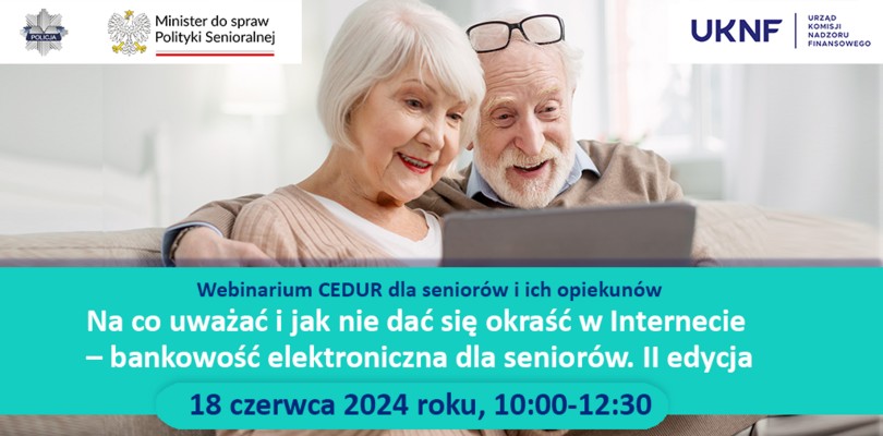 Zdjęcie ilustracyjne wpisu: Webinarium CEDUR dla seniorów i ich opiekunów 