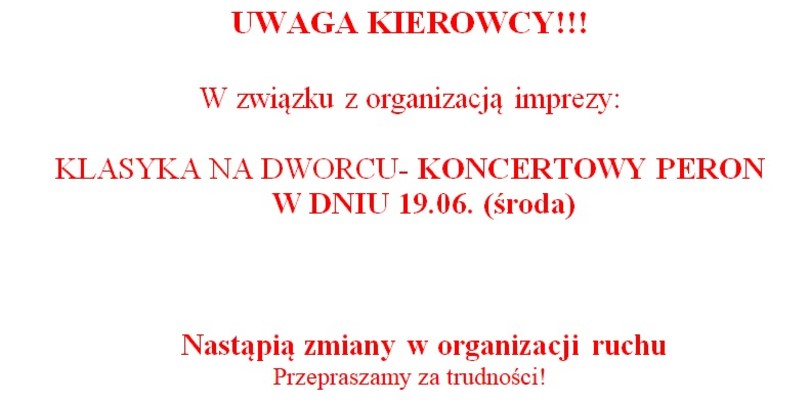 Zdjęcie ilustracyjne wpisu: UWAGA KIEROWCY! 