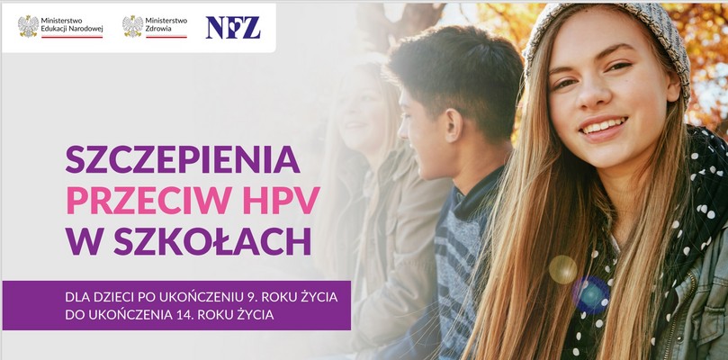 Zdjęcie ilustracyjne wpisu: SZCZEPIENIA  PRZECIW HPV  W SZKOŁACH