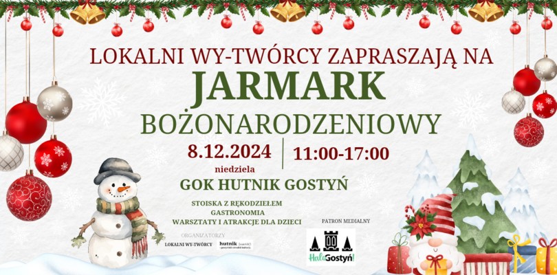 Zdjęcie ilustracyjne wpisu: JARMARK BOŻONARODZENIOWY GOK HUTNIK