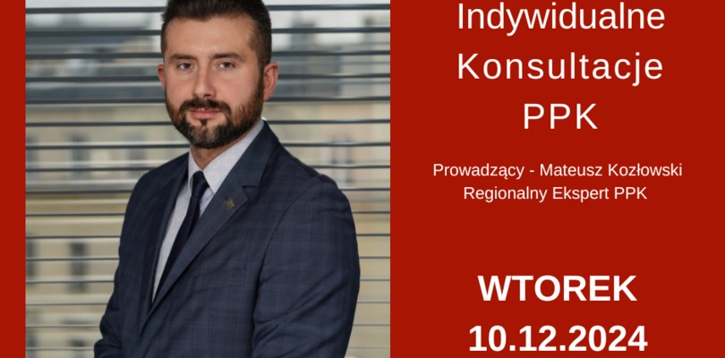 Zdjęcie ilustracyjne wpisu: Konsultacje PPK – 10.12.2024r.