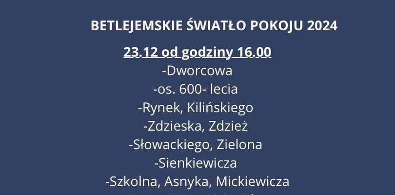 Zdjęcie ilustracyjne wpisu: Betlejemskie Światło Pokoju