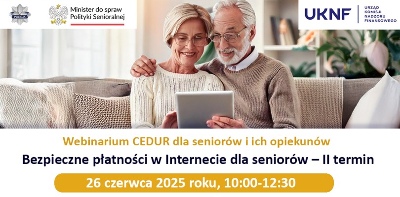 Zdjęcie ilustracyjne wpisu: „Bezpieczne płatności w Internecie dla seniorów – II termin"