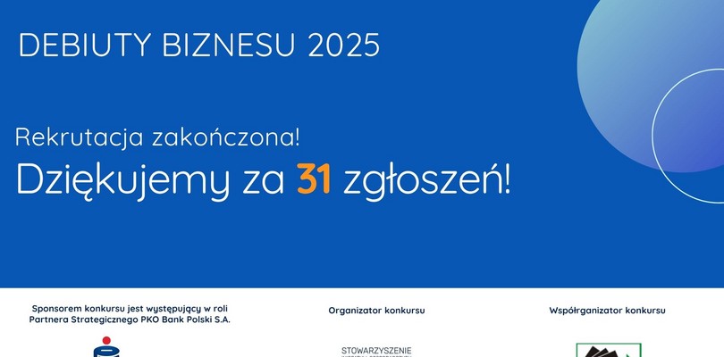 Zdjęcie ilustracyjne wpisu: Dziewiąta edycja konkursu Debiuty Biznesu