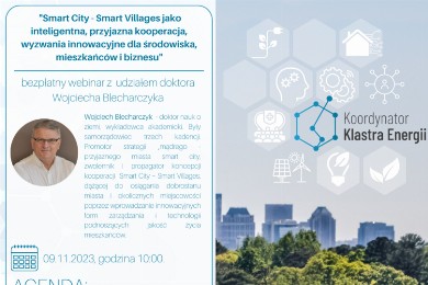Zdjęcie ilustracyjne wpisu: ,,Smart City - Smart Villages jako inteligentna, przyjazna kooperacja, wyzwania innowacyjne dla środowiska, mieszkańców i biznesu