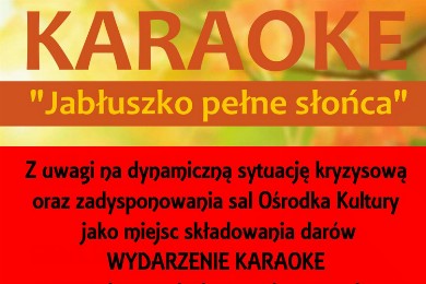 Zdjęcie ilustracyjne wpisu: Wydarzenie Karaoke zostaje przeniesione na inny termin.