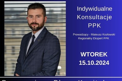 Zdjęcie ilustracyjne wpisu: Konsultacje PPK – 15.10.2024 r.