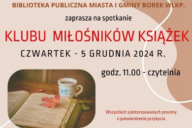 Zdjęcie ilustracyjne wpisu: Klub Miłośników Książek