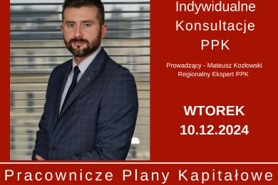 Zdjęcie ilustracyjne wpisu: Konsultacje PPK – 10.12.2024r.
