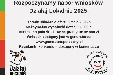 Zdjęcie ilustracyjne wpisu: Działaj lokalnie 2025