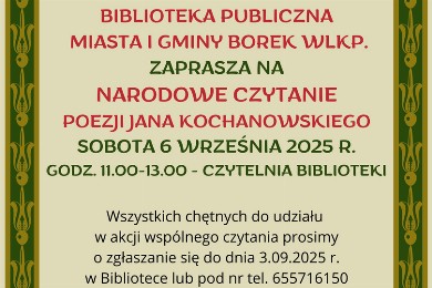 Zdjęcie ilustracyjne wpisu: Narodowe czytanie