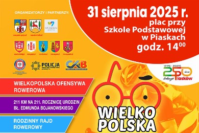 Zdjęcie ilustracyjne wpisu: Wielkopolska Ofensywa Rowerowa – 31 sierpnia 2025 r.