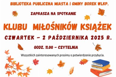 Zdjęcie ilustracyjne wpisu: Spotkanie Klubu Miłośników Książek 