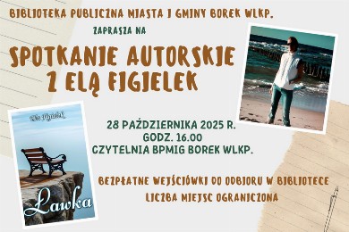 Zdjęcie ilustracyjne wpisu: Spotkanie autorskie z Elą Figielek