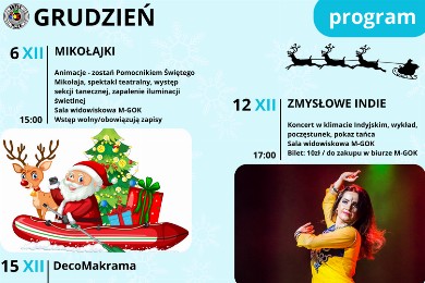 Zdjęcie ilustracyjne wpisu: Harmonogram grudzień