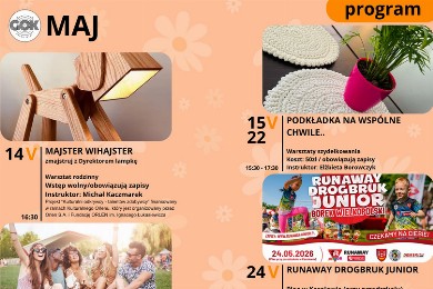 Zdjęcie ilustracyjne wpisu: Plan na maj? Już gotowy!